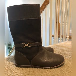 Janie and Jack Suede and Leather Riding Boots